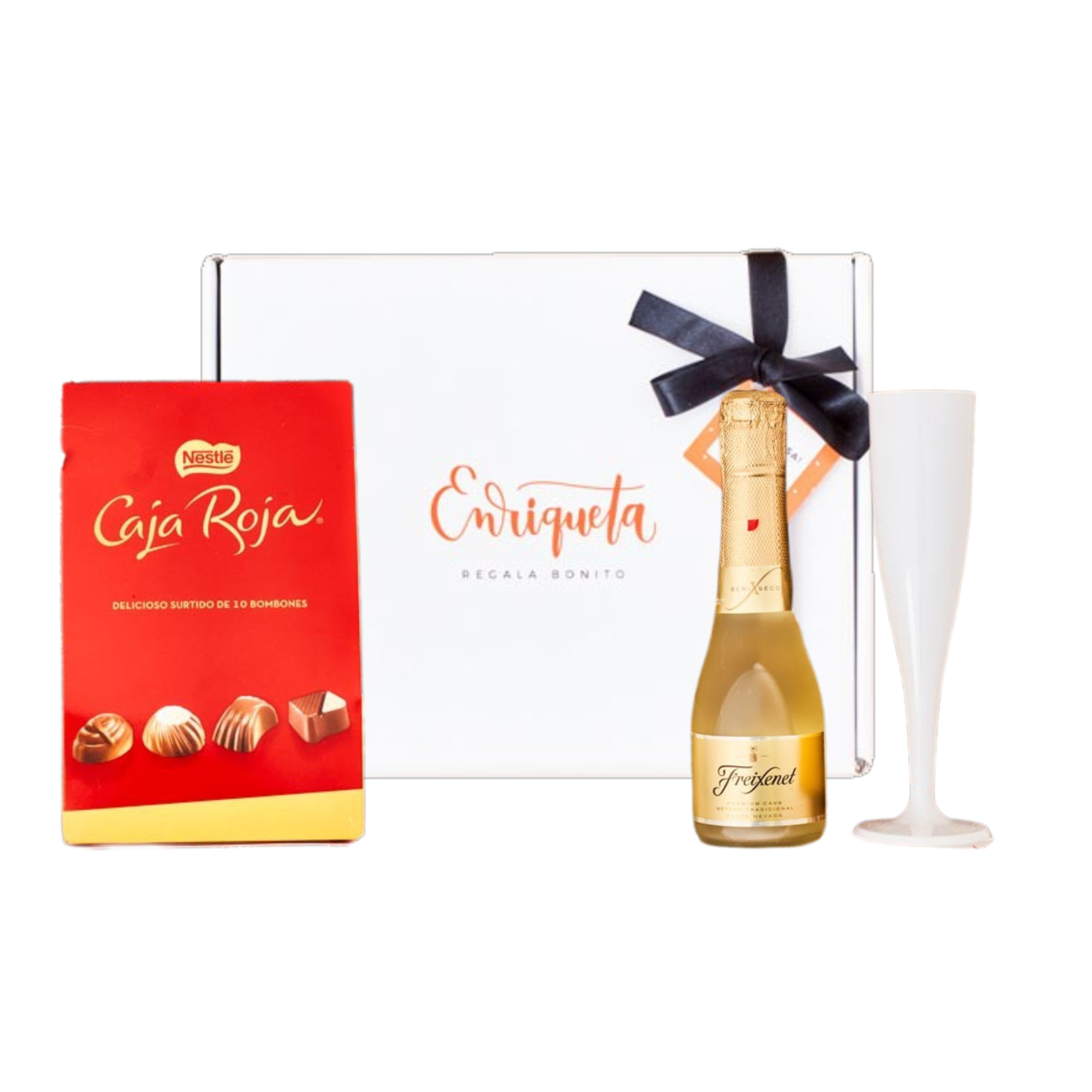 Kit cava y bombones para un brindis virtual